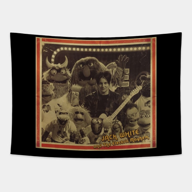 ELECTRIC MAYHEM WITH JACK WHITE Tapestry by ngepetdollar