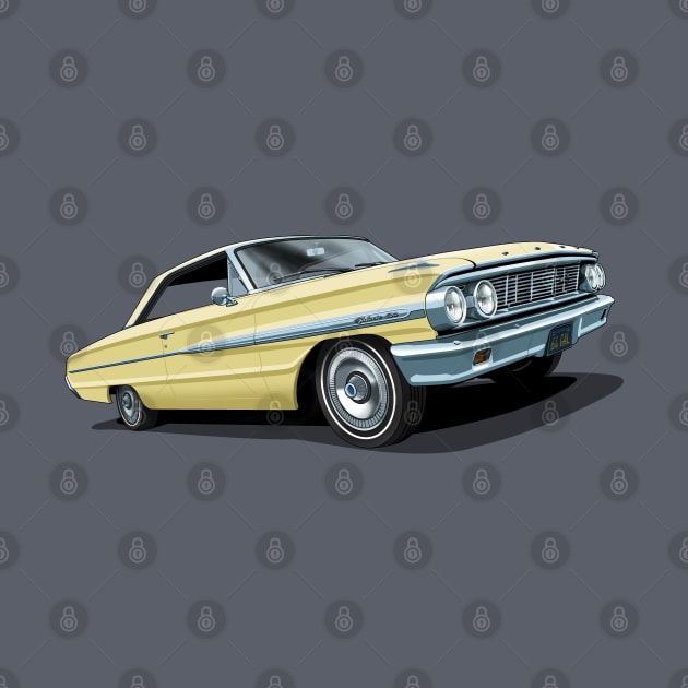 1964 Ford Galaxie 500 in phoenician yellow by candcretro