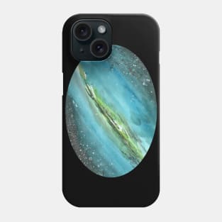 watercolour sombrero galaxy - astronomy inspired fine art Phone Case