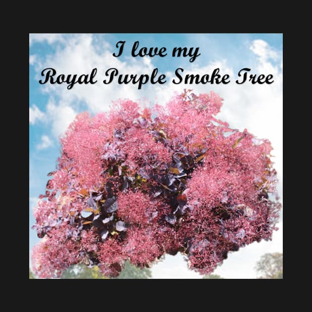 I Love My Royal Purple Smoke Tree #3 by Battlefoxx Living Earth