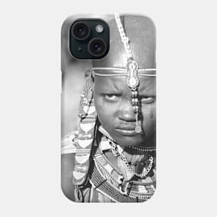 Portrait of a Maasai Warrior Phone Case