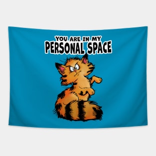 Personal Space Cat Tapestry