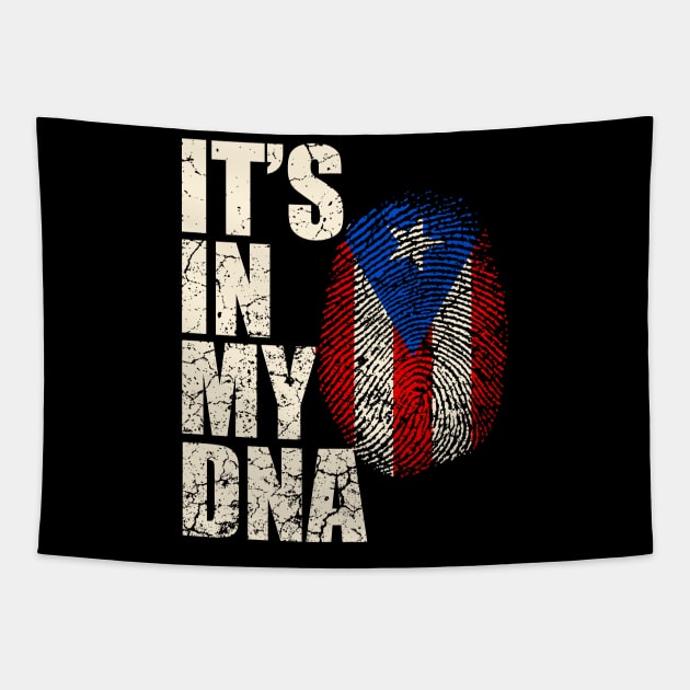 Puerto Rico DNA Tapestry by Mila46