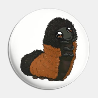 Polite Wooly Bear Caterpillar Pin