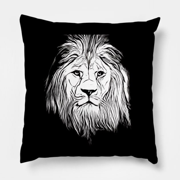 lion art Pillow by GOVANY