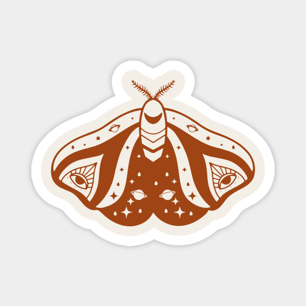 Mystic & Celestial Moth Magnet by Nessanya