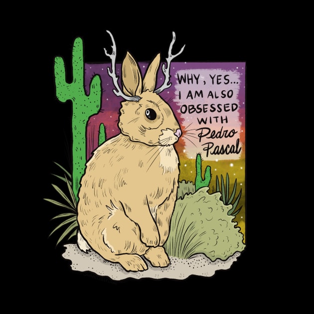 Obsessed with Pedro Pascal Jackalope by shapelessflame