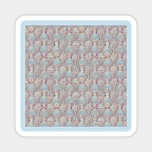 Baby Blue and Baby Pink Rococo No. 1 Magnet