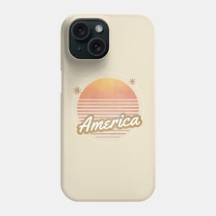 america ll 80s moon Phone Case