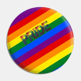 Radiant Gradient Pride (Flag Background) Pin