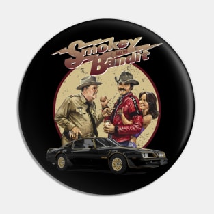 Keep Your Foot Hard on the Pedal - Smokey And The Bandit Pin