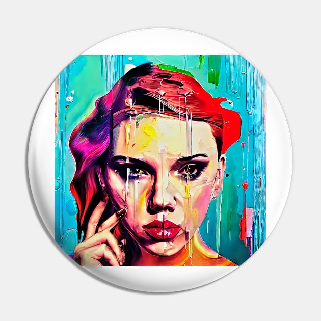 Portrait of Scarlett  Johansson Pin by bogfl