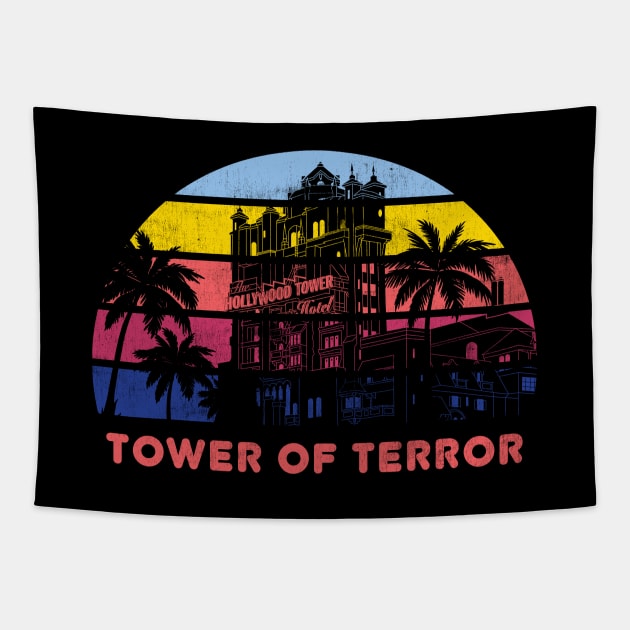 Hollywood Tower Tapestry by bryankremkau