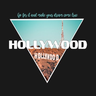 simple hollywood sign roadtrip T-Shirt