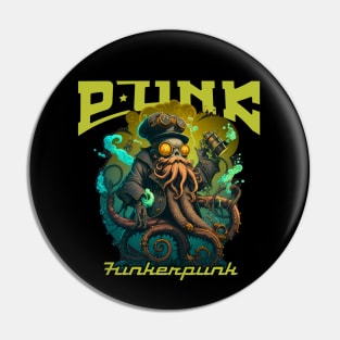 PUNK Steam Octopus Pin