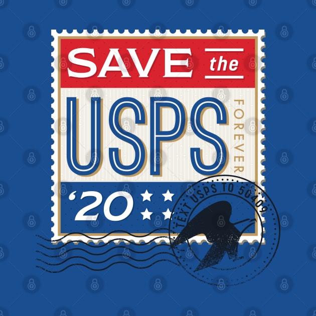 SAVE THE USPS by Lucie Rice Illustration and Design, LLC