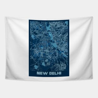 New Delhi - India Peace City Map Tapestry