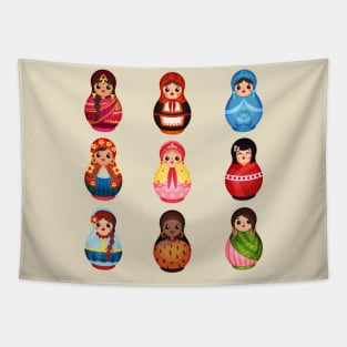 Russian Dolls Collection Tapestry
