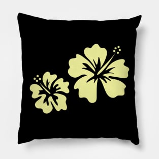 Hibiscus yellow Pillow