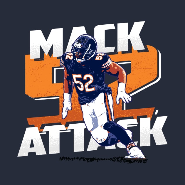 Khalil Mack mack attack tee t-shirt by goderslim