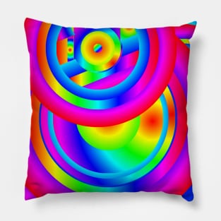 Circles of Color Pillow