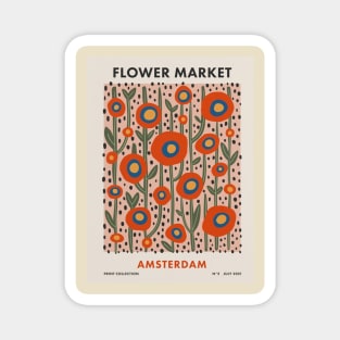 Flower Market Amsterdam Magnet