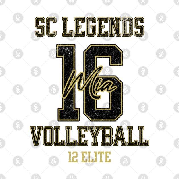 Mia #16 SC Legends (12 Elite) - White by SC Legends Merch