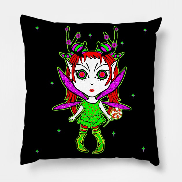 Christmas  Fairyr Pillow by heathengirl64