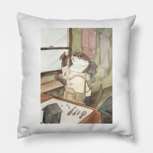 Watchmaker Otter Kasumi Pillow