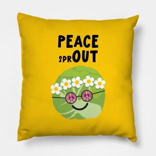 Peace Out Brussels Sprout! Pillow