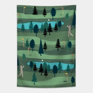 Golf Day Out Tapestry