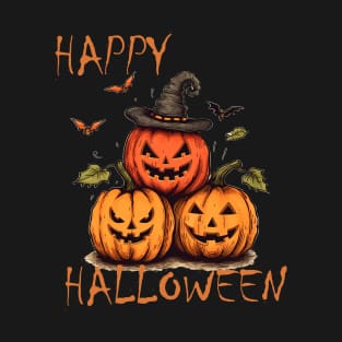 Happy Halloween pumpkins T-Shirt