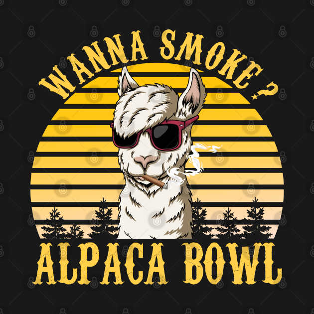 Wanna Smoke Alpaca Bowl by Magic Arts