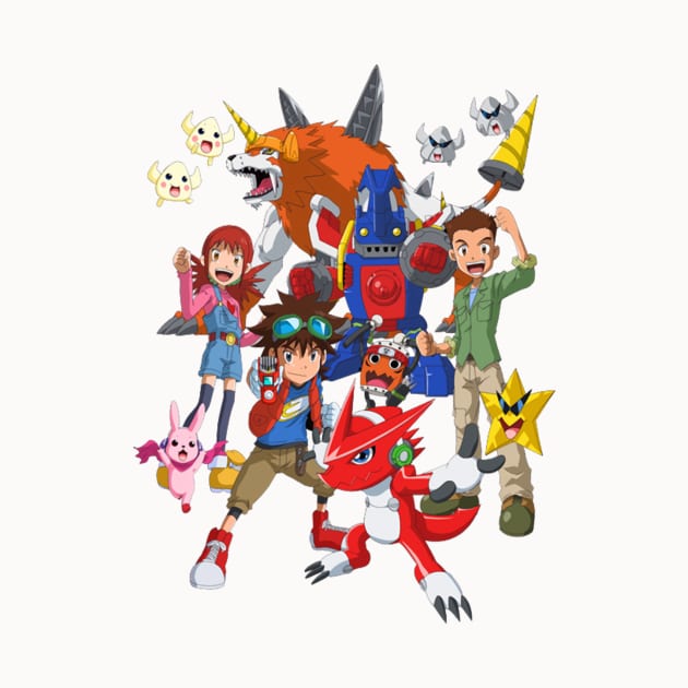 Digimon Digital Monsters tees fan art awesome Gift for Digimon Lovers by MIRgallery