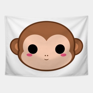 Cute Brown Monkey Tapestry