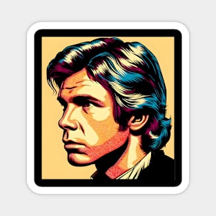 Han Solo Portrait artwork Magnet