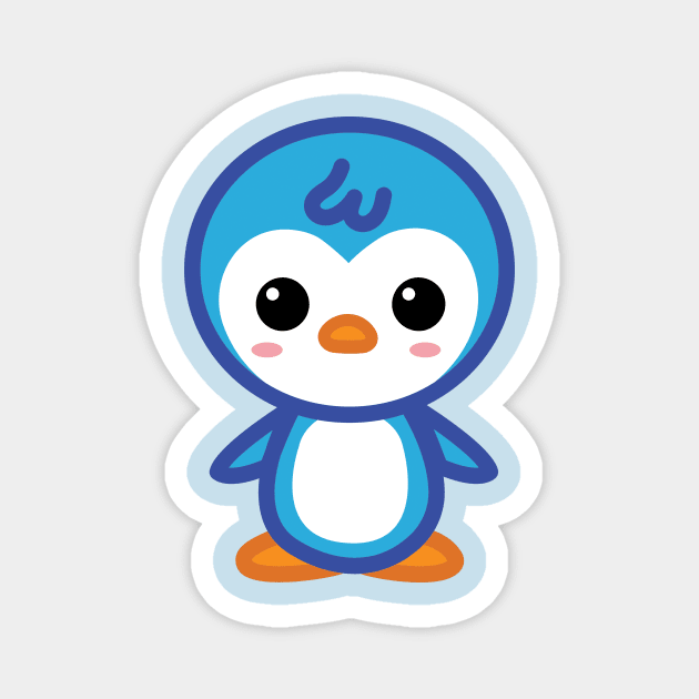 Blue Penguin Magnet by Creative Wiz