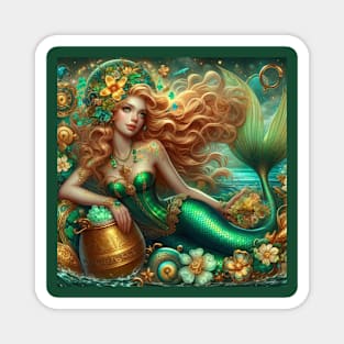 Mermaid St. Patrick's Day Magnet