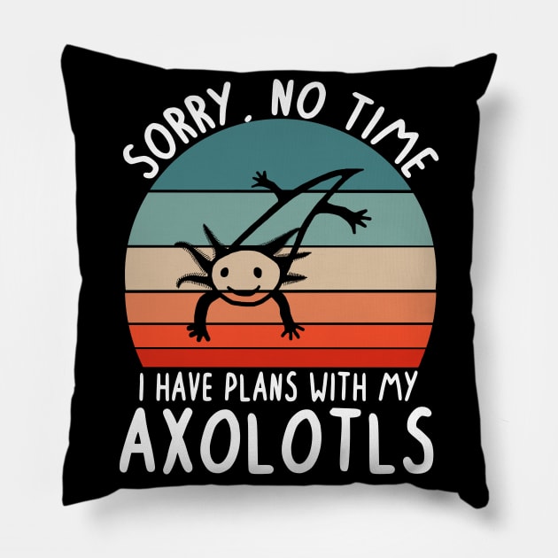 Plans with axolotl saying bag reptile people Pillow by FindYourFavouriteDesign