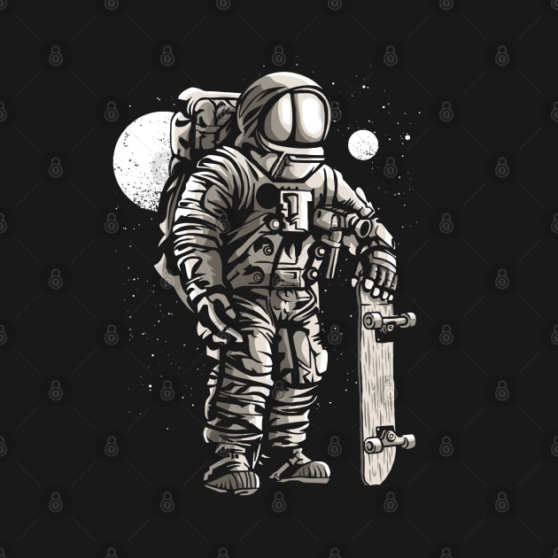 Astronaut Skater by drewbacca