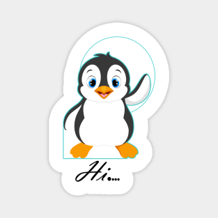 Penguine says hi Magnet