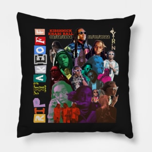 R.I.P. Takeoff (Kirshnick Khari Ball)  Migos Fan Collage Pillow