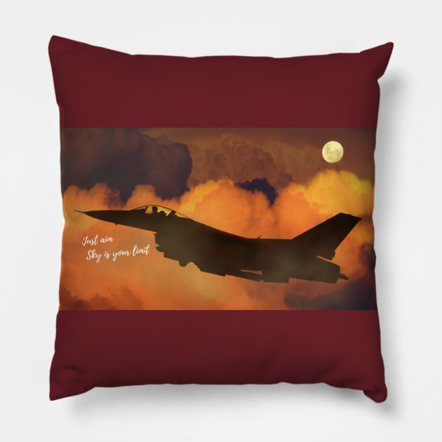 Sky is your limit Pillow by TheCklapStore