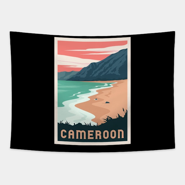 Cameroon vacation poster Tapestry by NeedsFulfilled