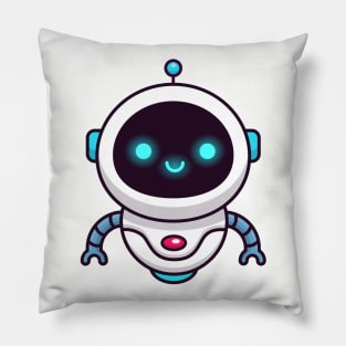 Cute Robot Cartoon Pillow