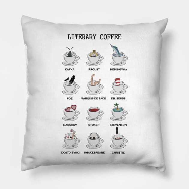 Literary coffee Pillow by atizadorgris