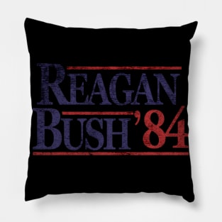 Retro Reagan Bush 84 Pillow