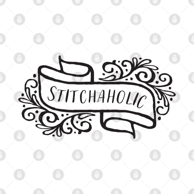 Stitchaholic Black by Cherry Hill Stitchery