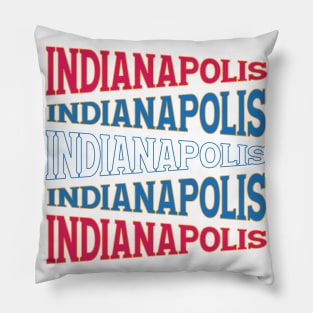 TEXT ART INDIANAPOLIS Pillow