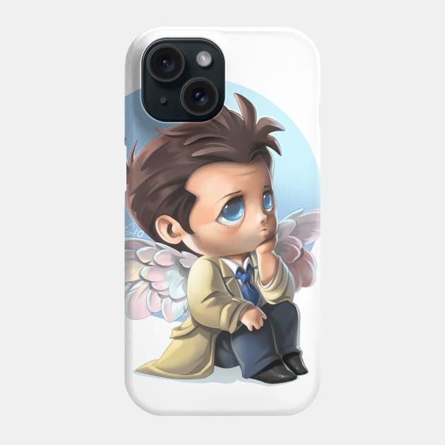 Little Castiel Phone Case by GioGui